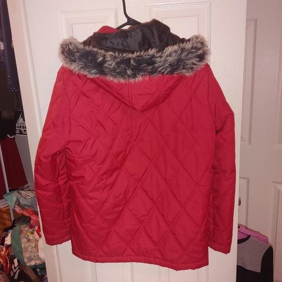 Cherokee size 12 XL winter parka coat color red - Picture 3 of 3